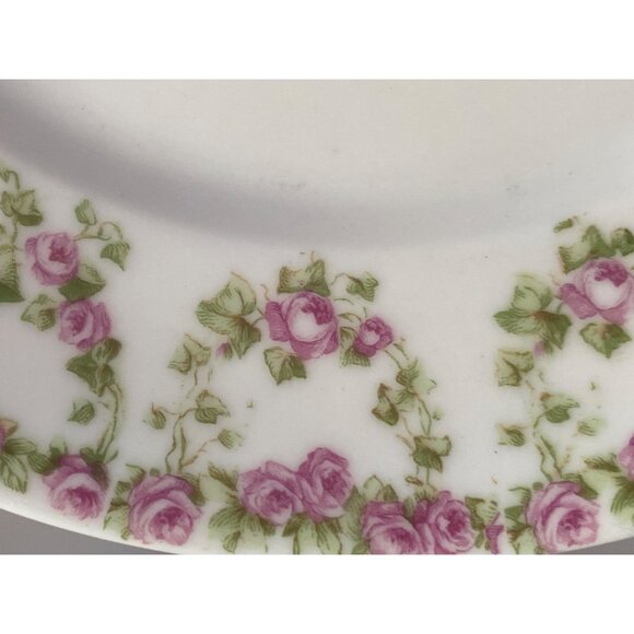 Vienna Austria Pink Rose China Salad Plate approx.7.5in Round Vintage - Picture 4 of 9